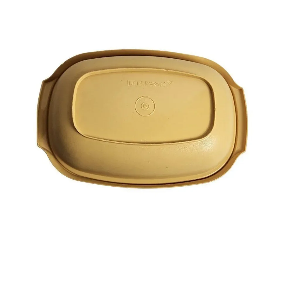 Vintage Harvest Gold Tupperware 2 Piece Steamer